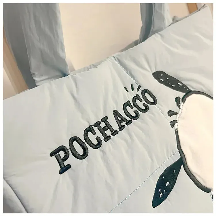 Sanrio Pochacco Shoulder Bag | Spacious Tote with Large Capacity
