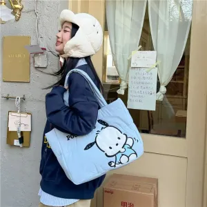 Sanrio Pochacco Shoulder Bag | Spacious Tote with Large Capacity