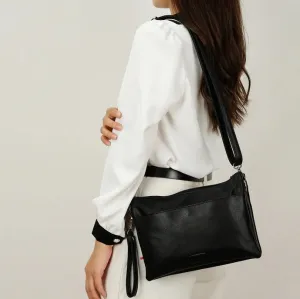 SARA CROSSBODY/CLUTCH - black or deep sea
