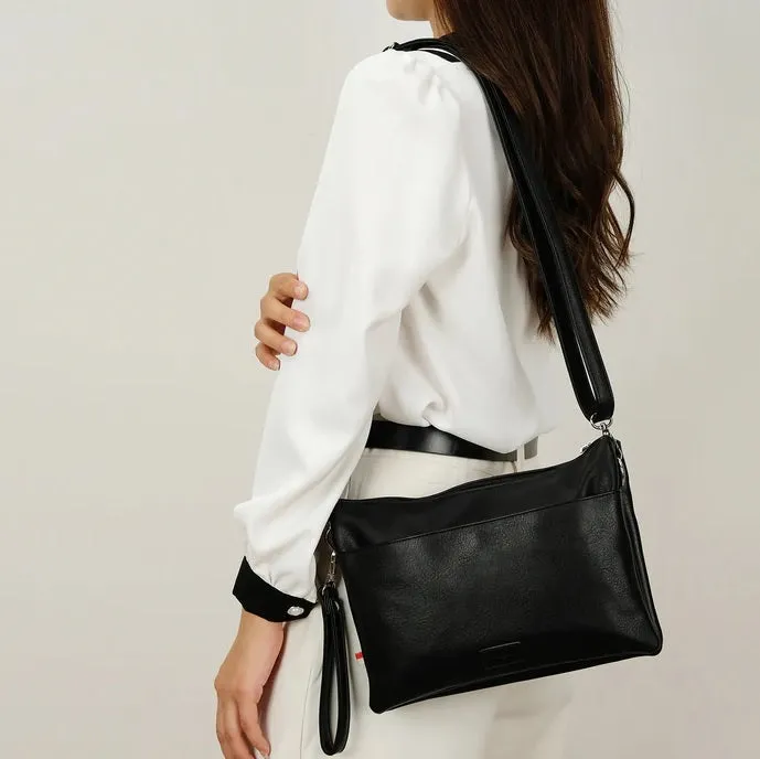 SARA CROSSBODY/CLUTCH - black or deep sea
