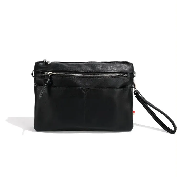 SARA CROSSBODY/CLUTCH - black or deep sea
