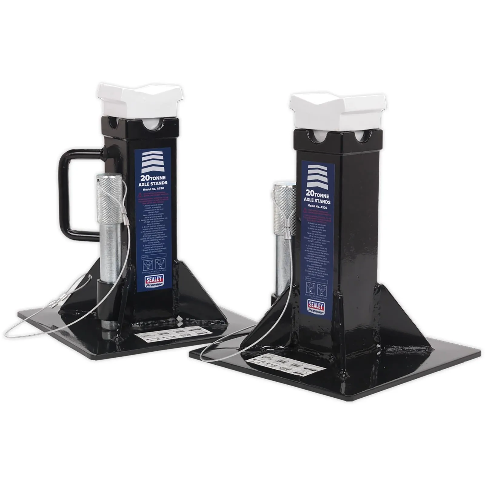 Sealey Axle Stands 20 Tonne Capacity Per Stand Pair