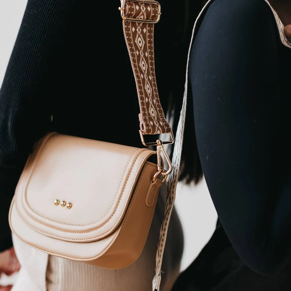 Serenity Saddle Bag: Tan