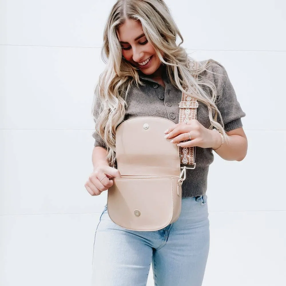 Serenity Saddle Bag: Tan