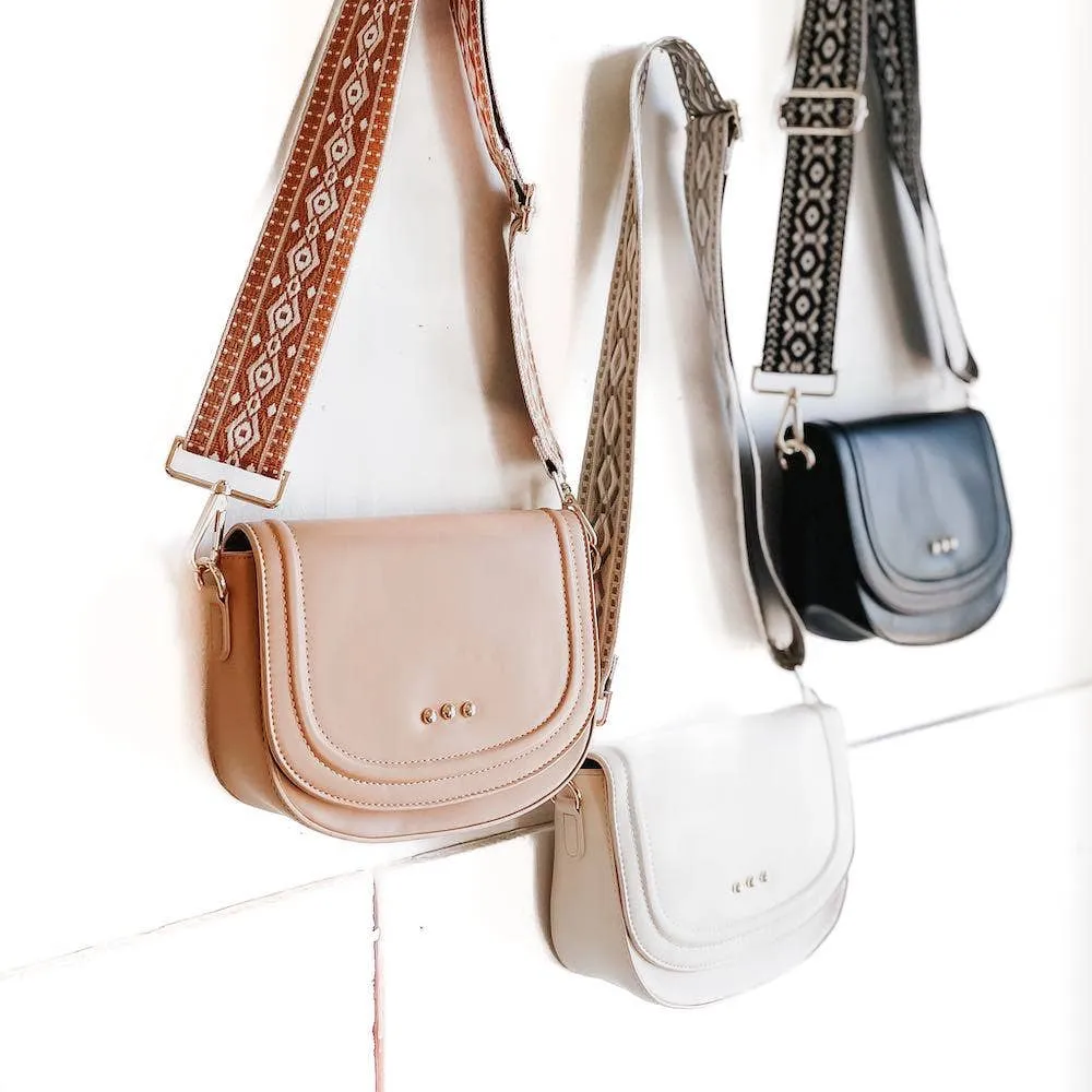 Serenity Saddle Bag: Tan