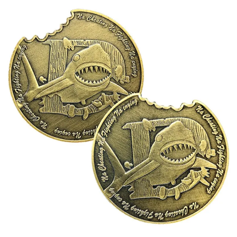 Shark bronze coin