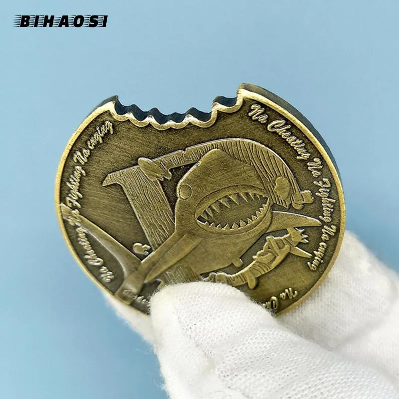 Shark bronze coin