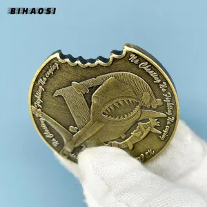 Shark bronze coin
