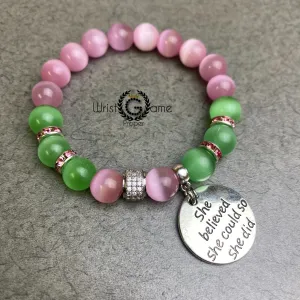 She Believed_Pink & Green