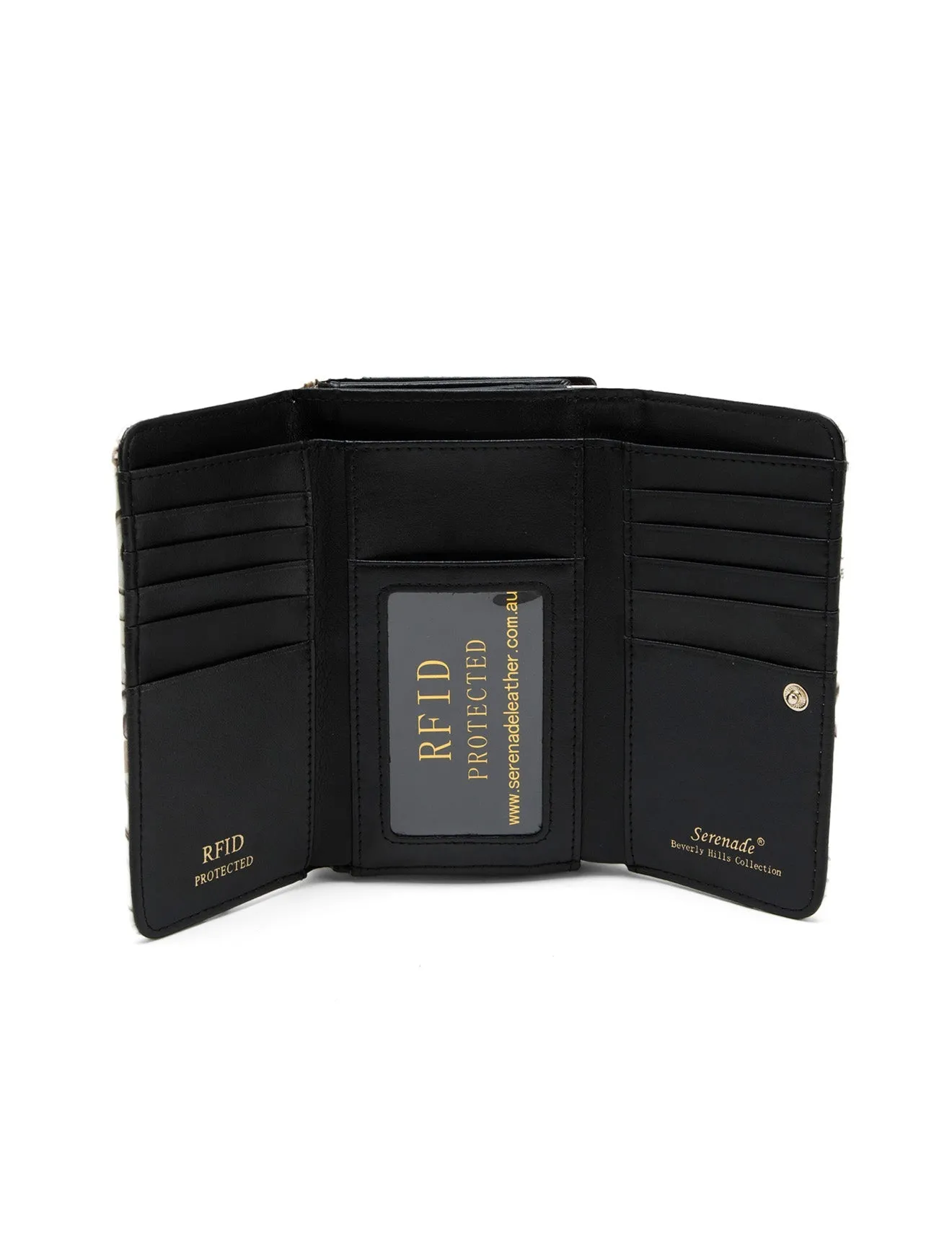 SHELLY MED LEATHER RFID WALLET- WSN8002-SALE