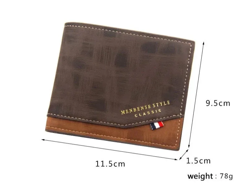 Short Slim Coin Pocket Classic Men Wallets