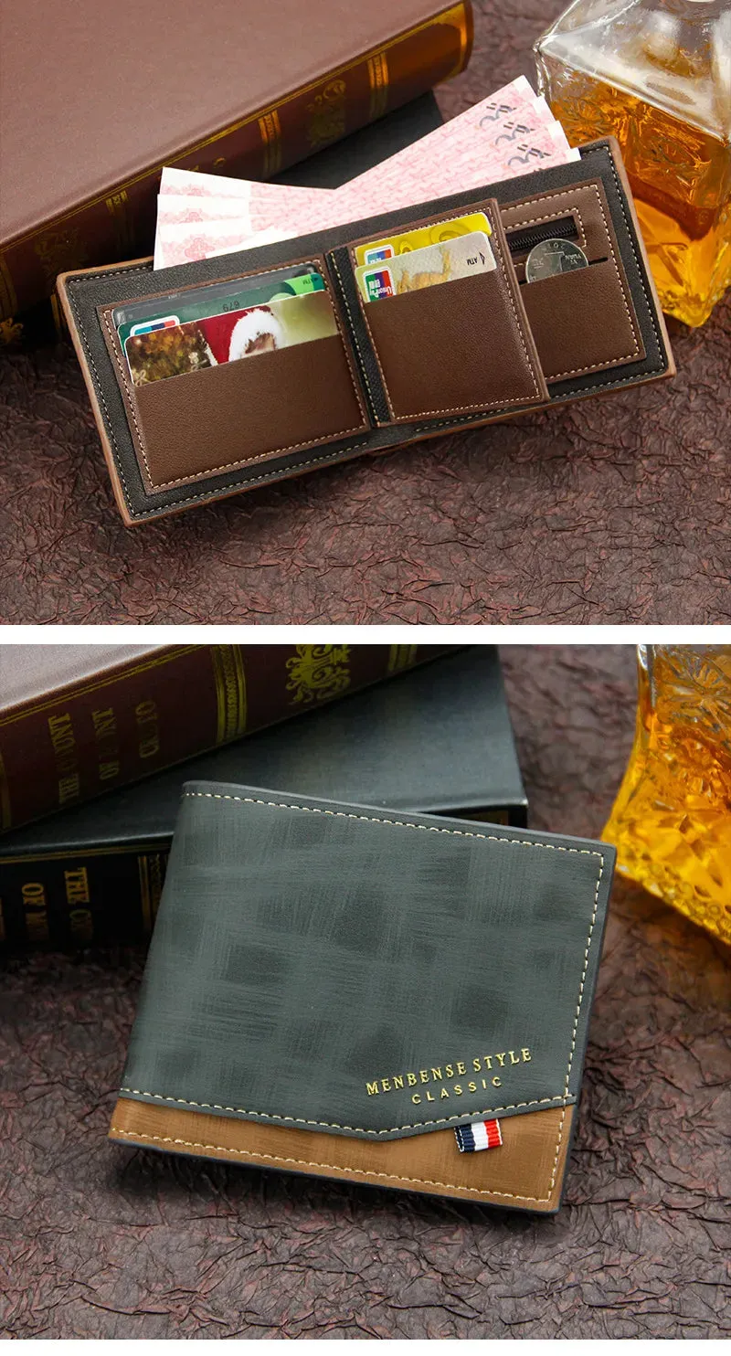 Short Slim Coin Pocket Classic Men Wallets