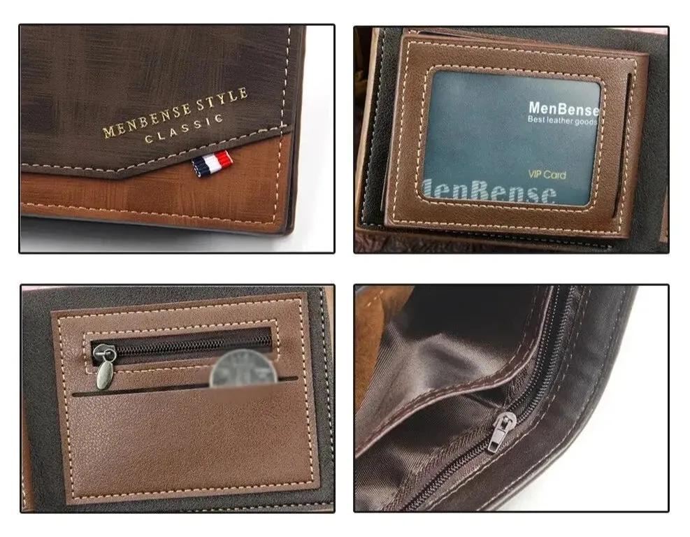 Short Slim Coin Pocket Classic Men Wallets