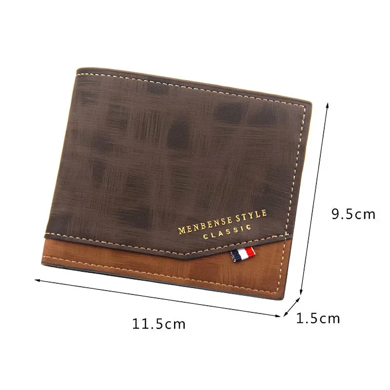 Short Slim Coin Pocket Classic Men Wallets