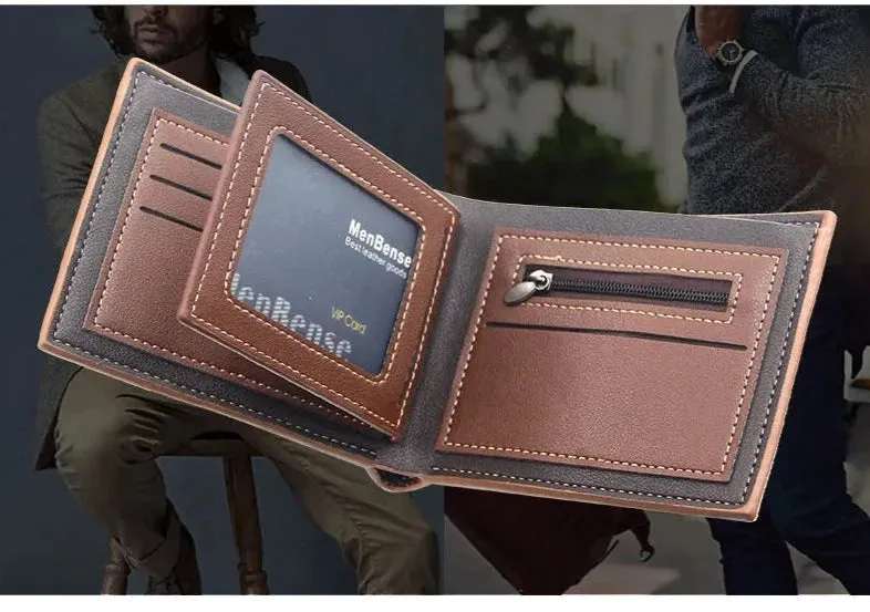 Short Slim Coin Pocket Classic Men Wallets
