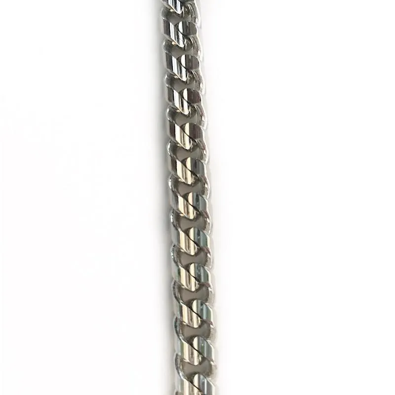 Silver Curb (Cuban) Link Chain by the Inch (#3021)