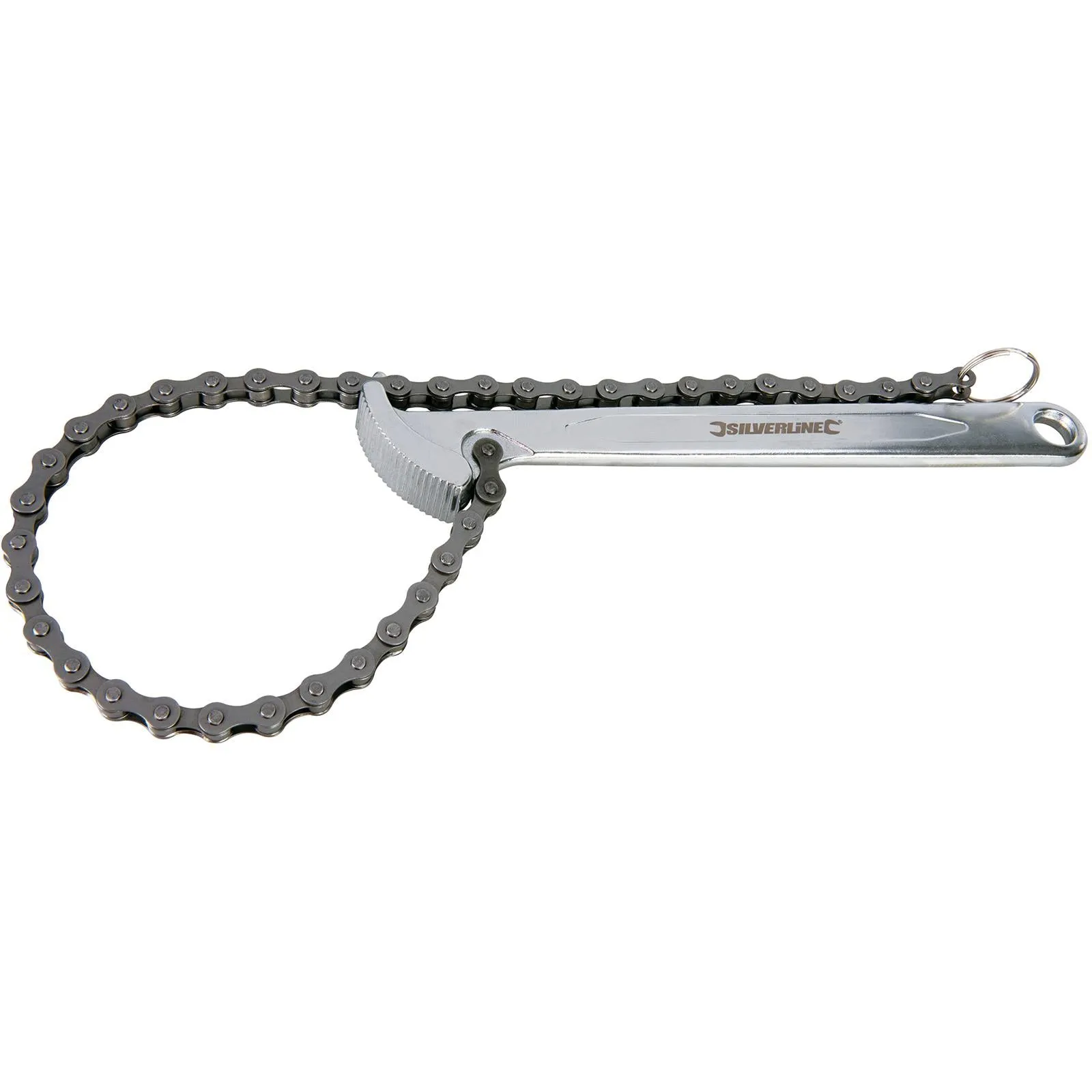 Silverline 150mm Oil Filter Chain Wrench Strap Removal Tool