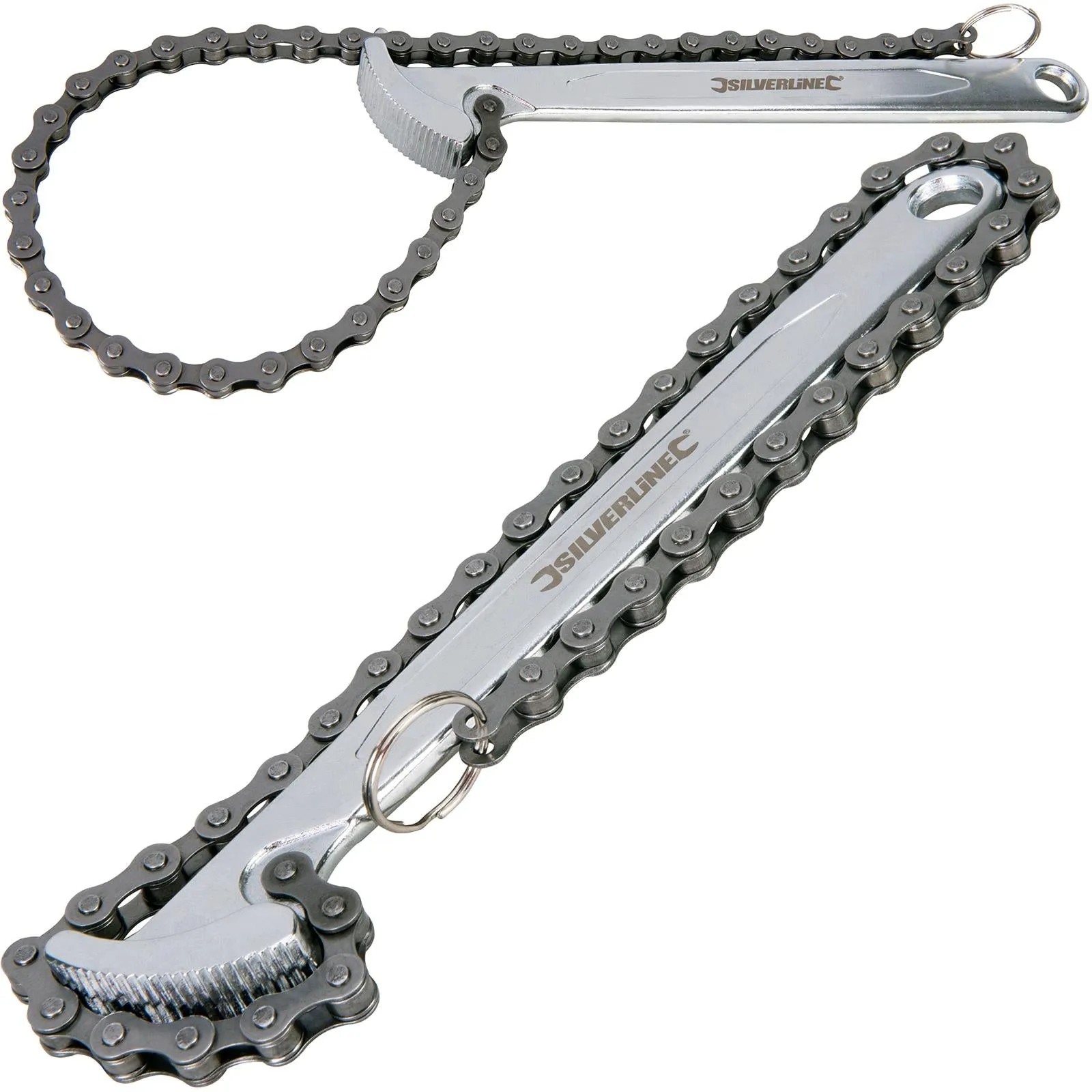 Silverline 150mm Oil Filter Chain Wrench Strap Removal Tool