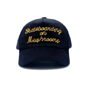 Skateboarding on Mushrooms Hat Black