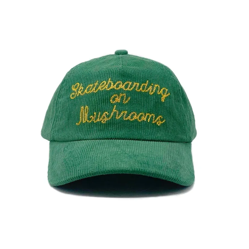 Skateboarding on Mushrooms Hat Green