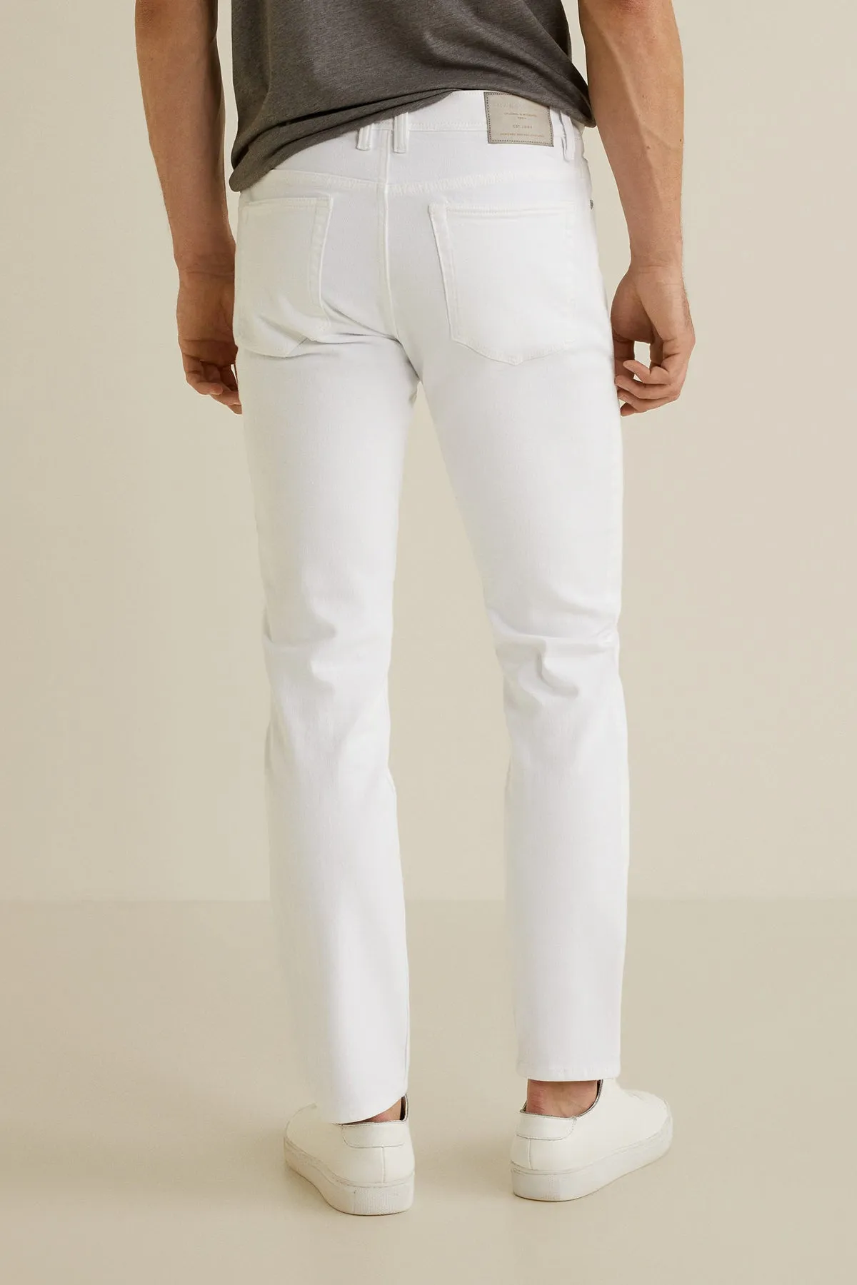 Slim Fit White Jan Jeans