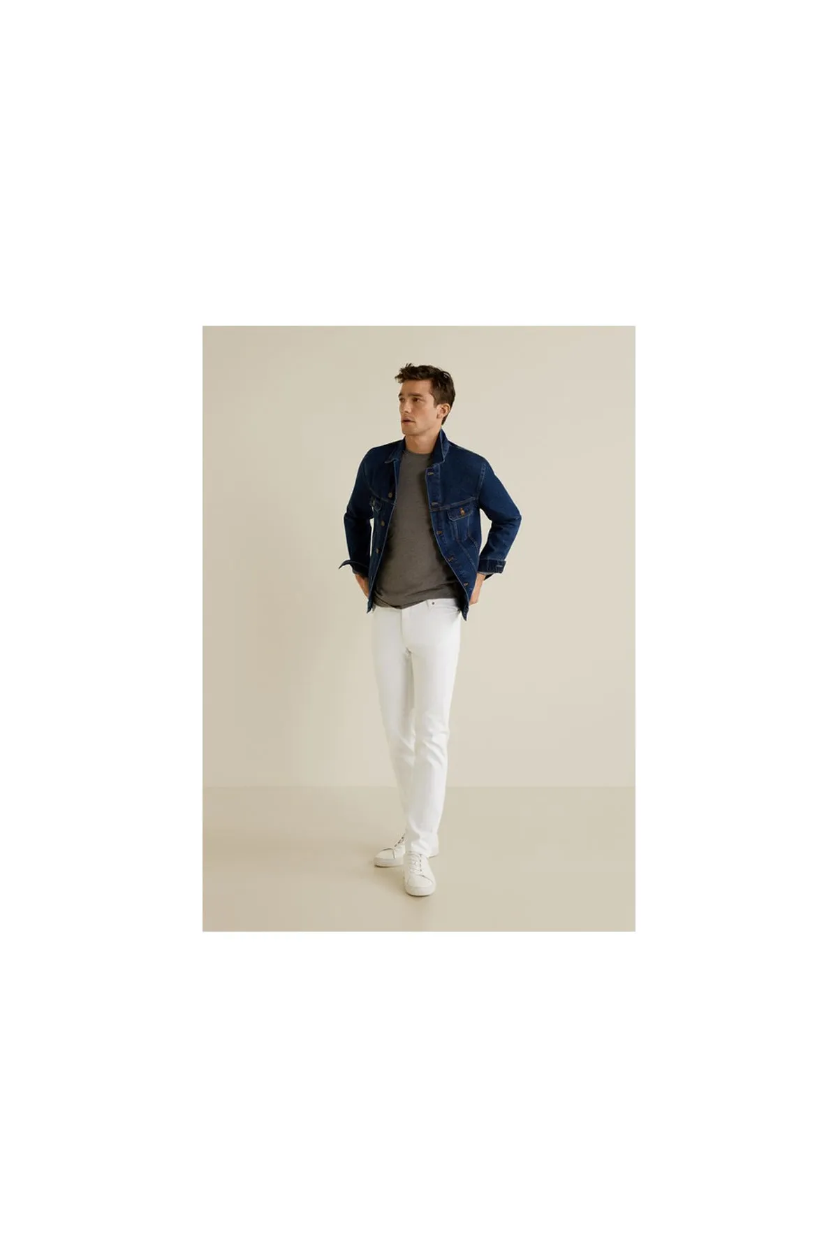 Slim Fit White Jan Jeans