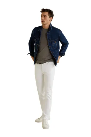 Slim Fit White Jan Jeans
