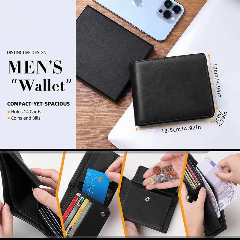 Slim RFID Wallet with 15 Card Holders