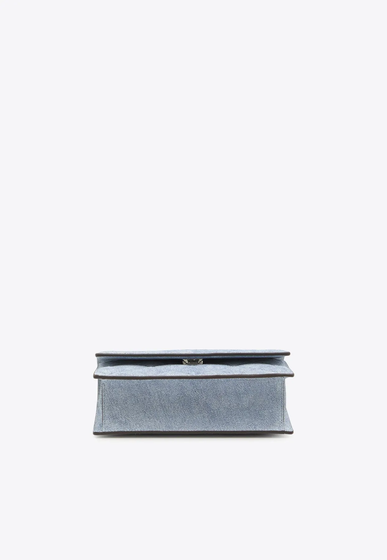 Small Fleming Quilted Suede Clutch Bag