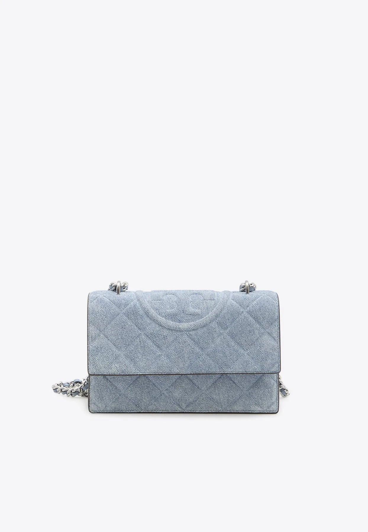 Small Fleming Quilted Suede Clutch Bag