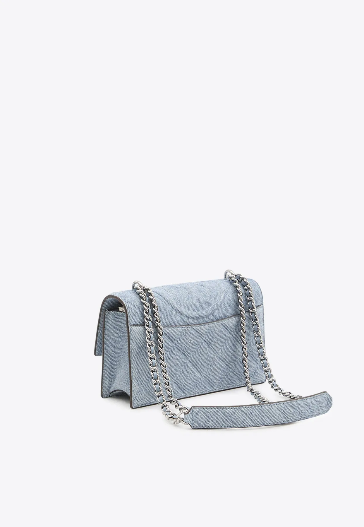 Small Fleming Quilted Suede Clutch Bag