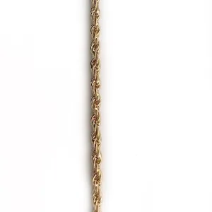 Small Gold Rope Chain by the Inch (#557)