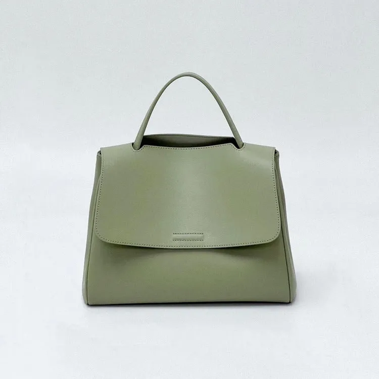 Soft leather messenger bag, genuine leather women's bag, large-capacity bag, women's versatile new tote bag, shoulder messenger bag, underarm bag.