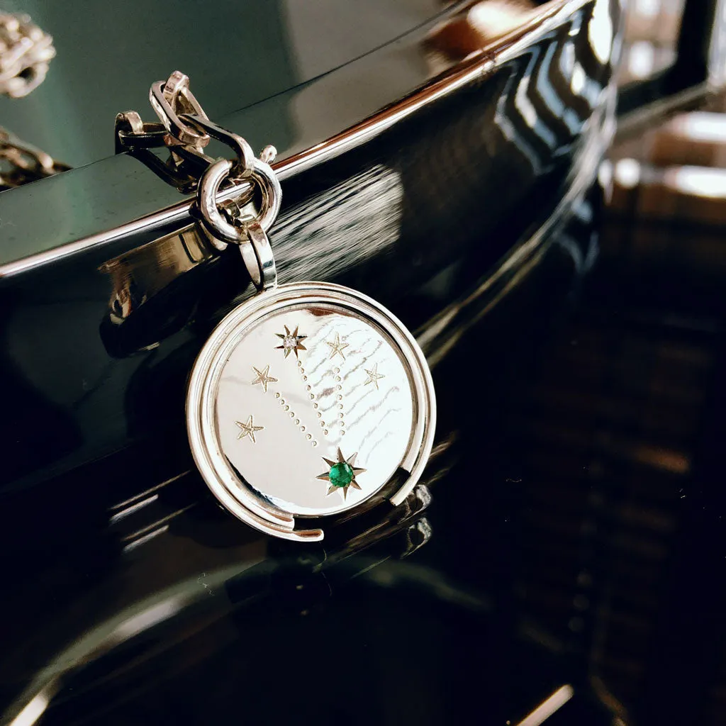 SOHUM COIN STARS SILVER-EMERALD