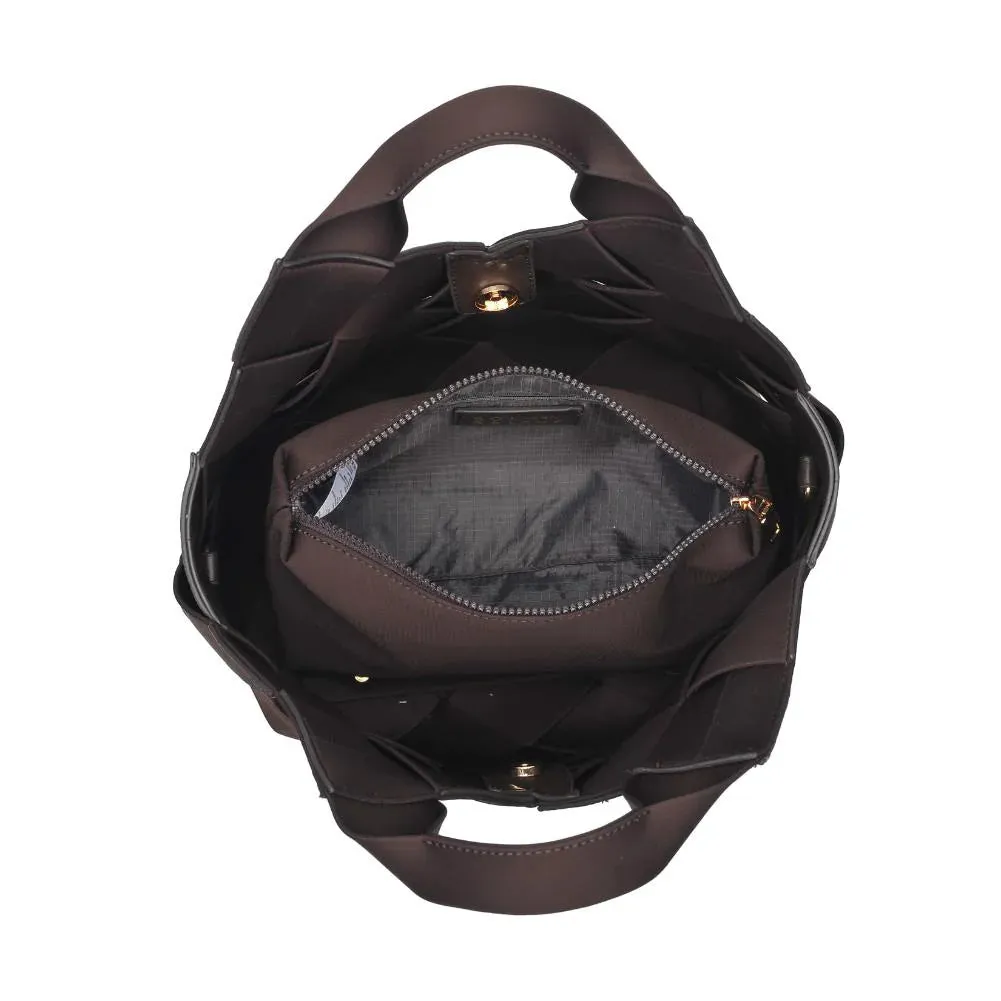 Sol & Selene, Resilience Woven Tote | Chocolate
