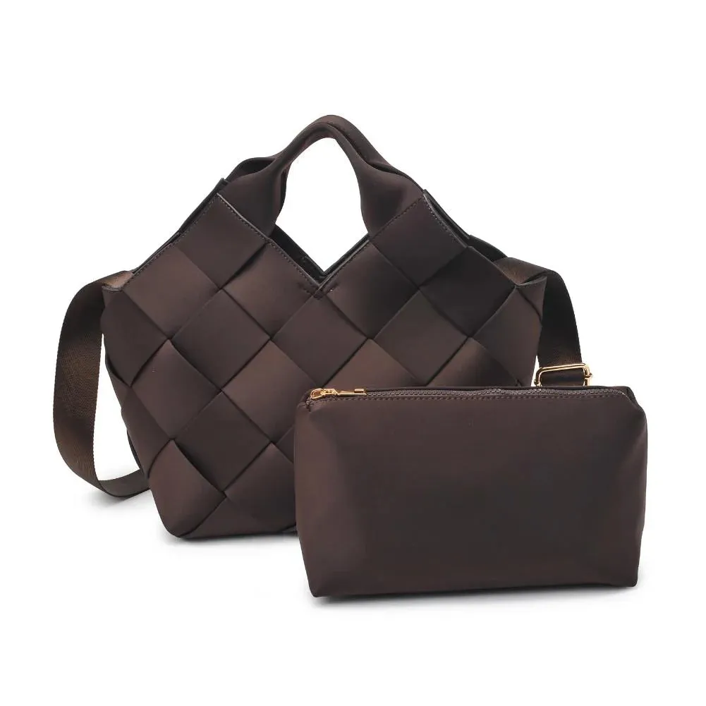 Sol & Selene, Resilience Woven Tote | Chocolate