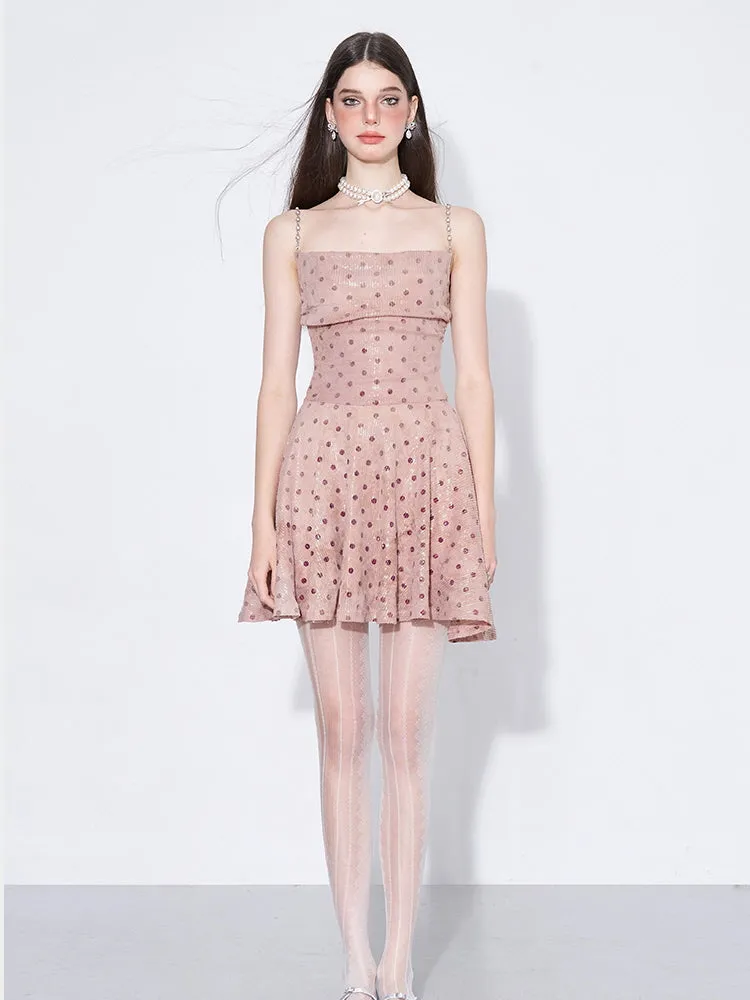 Sparkle Chain-Strap Dress