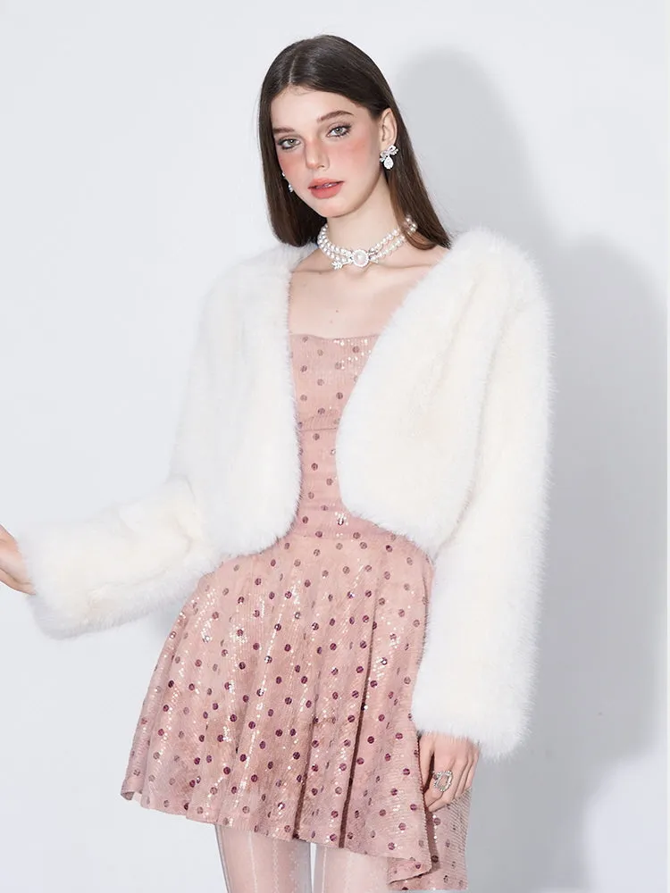 Sparkle Chain-Strap Dress