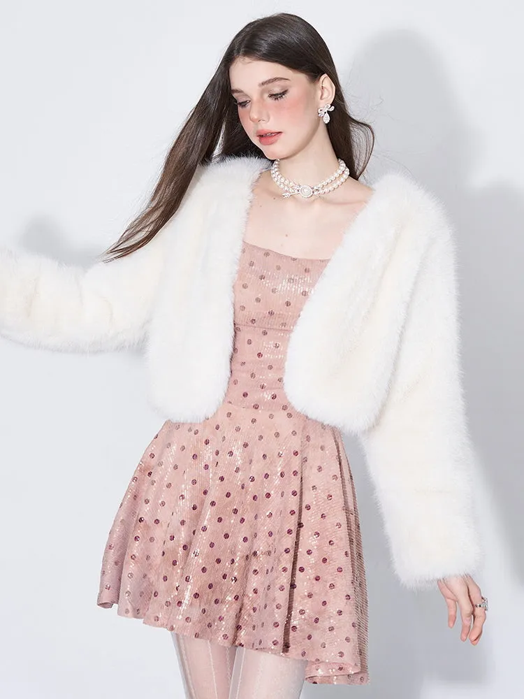 Sparkle Chain-Strap Dress