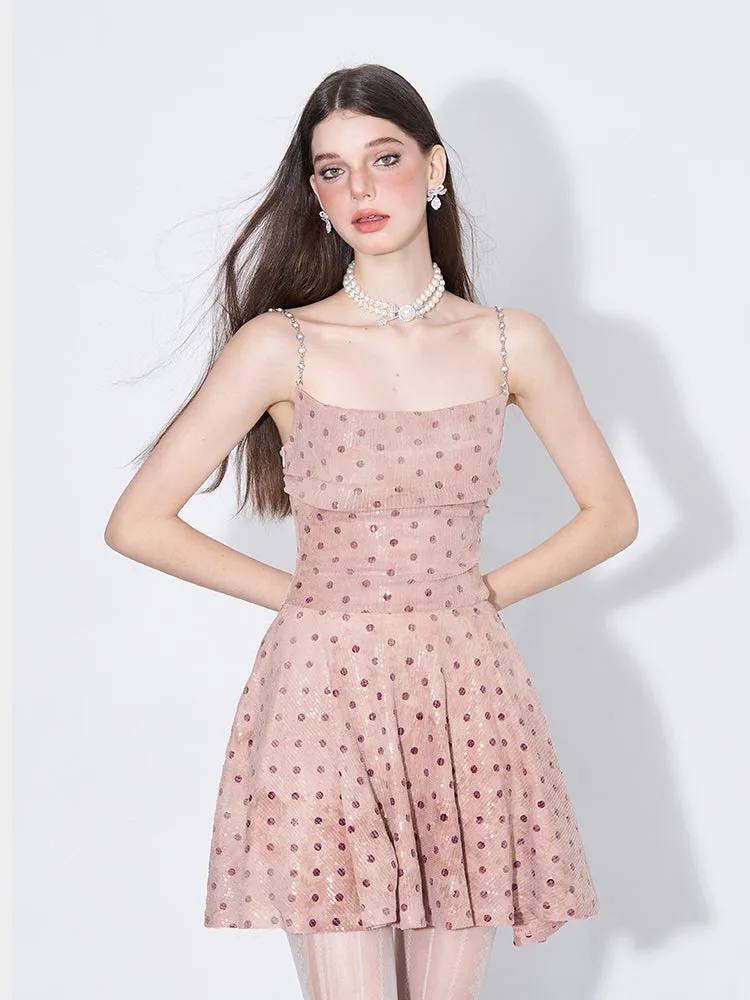 Sparkle Chain-Strap Dress