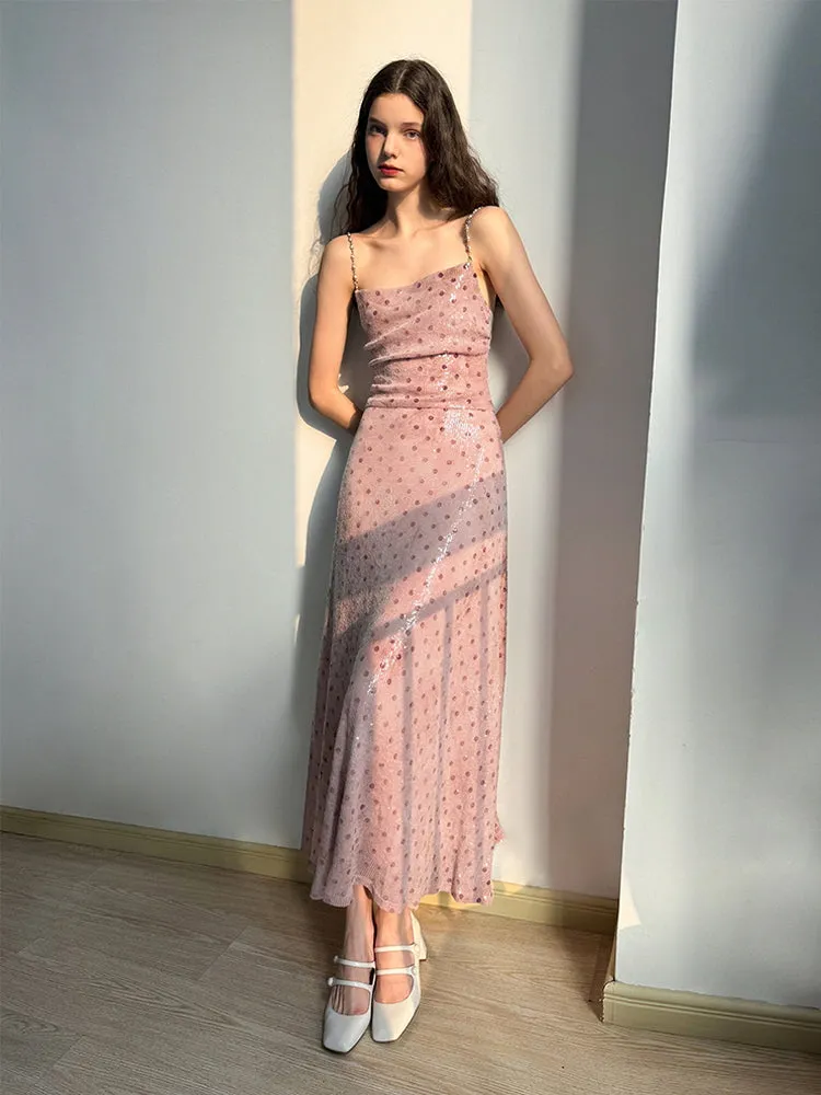 Sparkle Chain-Strap Dress