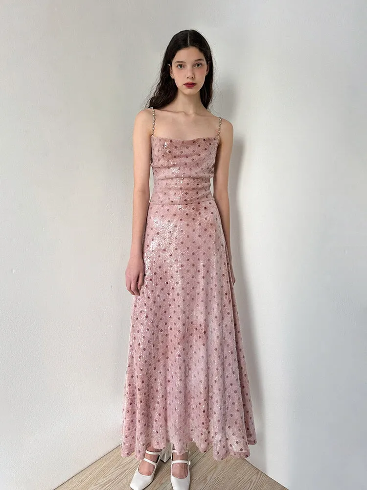 Sparkle Chain-Strap Dress