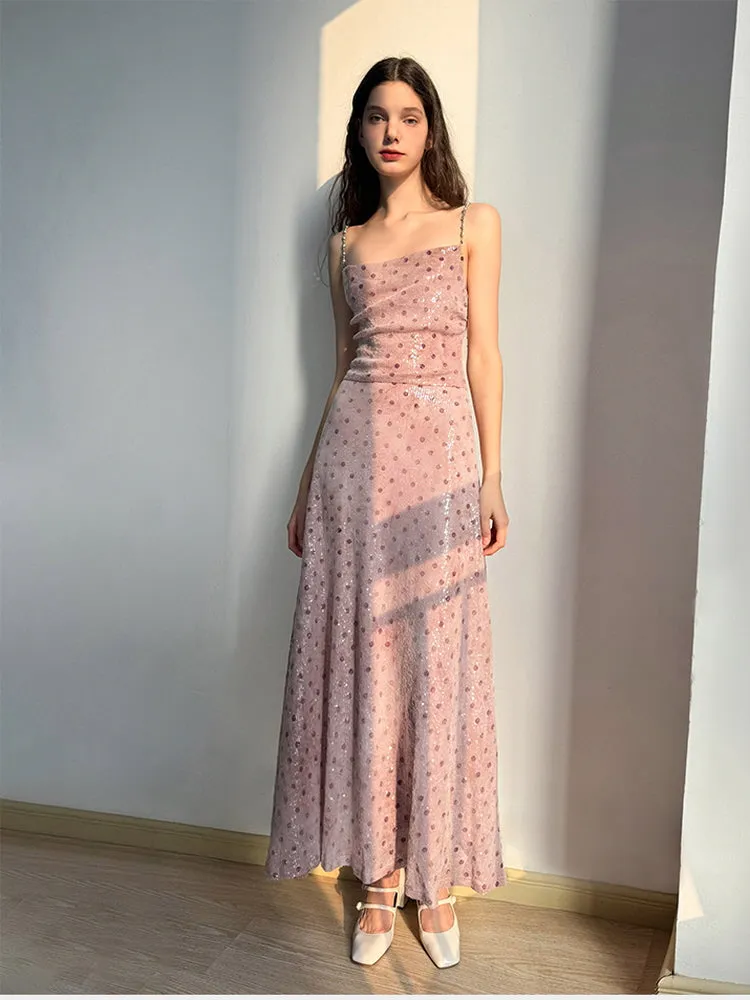 Sparkle Chain-Strap Dress