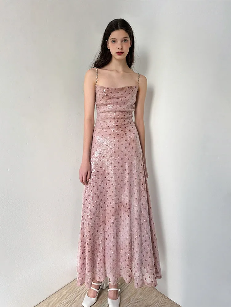 Sparkle Chain-Strap Dress