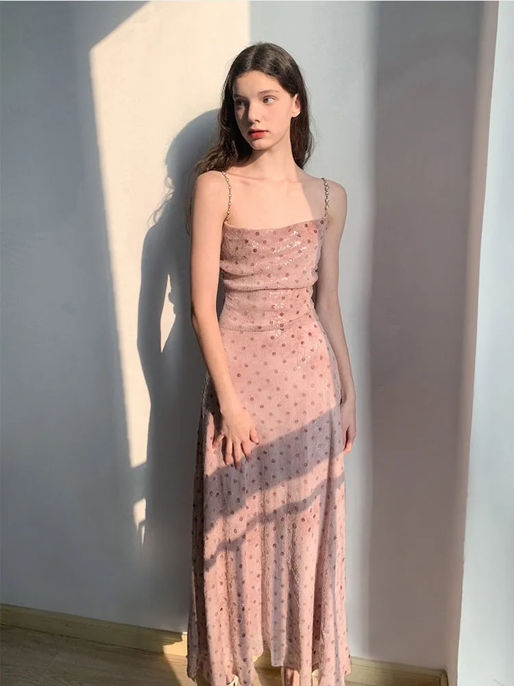 Sparkle Chain-Strap Dress