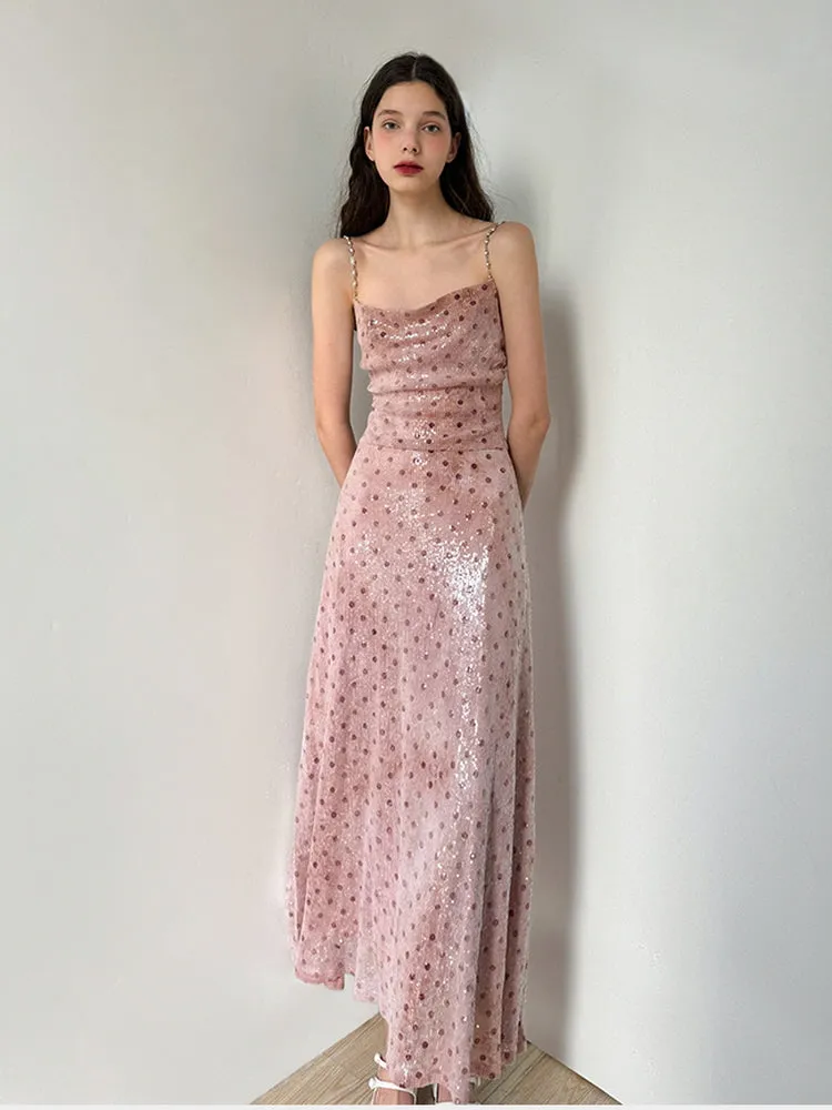 Sparkle Chain-Strap Dress