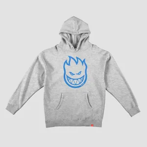 Spitfire Bighead Pullover Hoodie Grey Heather/Light Blue