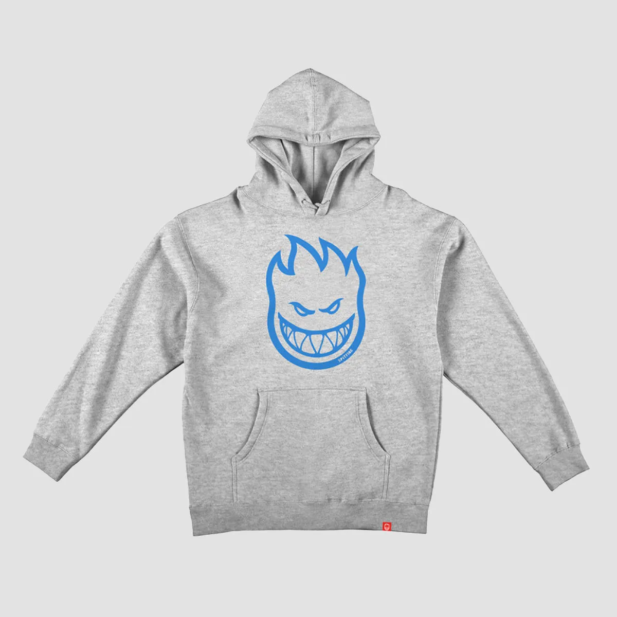 Spitfire Bighead Pullover Hoodie Grey Heather/Light Blue