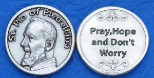 St. Padre Pio Italian Pocket Token Coin