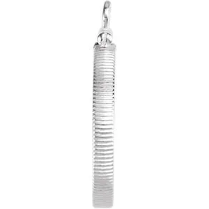 Sterling Silver Coin Edge Screw Top Frame for U.S. 5 Cent Coin